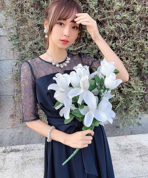 正規店仕入れの ドレス ビスチェ風 レース切り替え ロング 結婚式ワンピース パーティードレス 成人式 同窓会 二次会 ドレス 即納 最大半額 Www Gran Gusto It