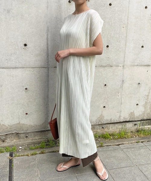 ワンピース シャイニー楊柳プリーツロングワンピース Zozotown Paypayモール店 通販 Paypayモール