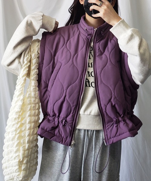 me+em select（ミームセレクト） ベスト ジレ 「 新色追加／7色展開