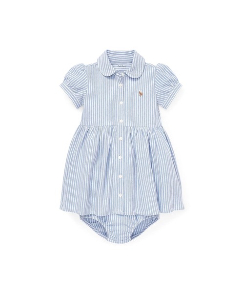 美品　ラルフローレン　ストライプ　ベア　ワンピース　100サイズ Polo Ralph Lauren Childrenswear ワンピース ストライプド