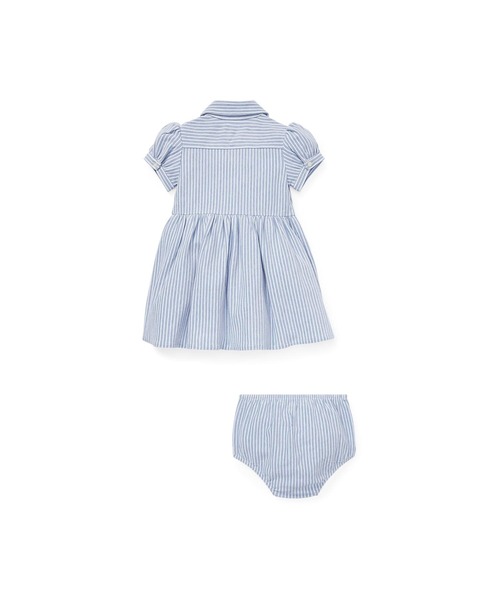 美品　ラルフローレン　ストライプ　ベア　ワンピース　100サイズ Polo Ralph Lauren Childrenswear ワンピース ストライプド
