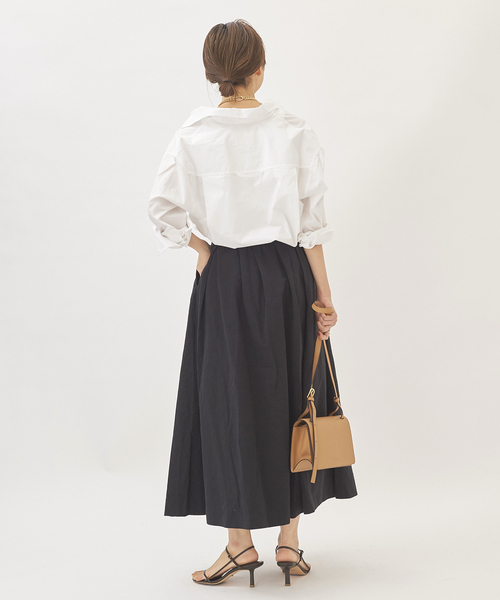 【専用】Plage ブラックフレアスカート 麻100% plage スカート 麻混ウェザータックスカート◇ : ZOZOTOWN Yahoo