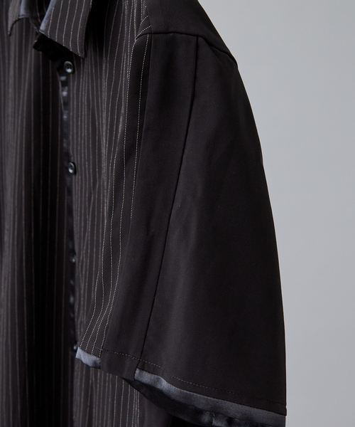 5351 POUR LES HOMMES シャツ シルキータッチ ショートスリーブシャツ