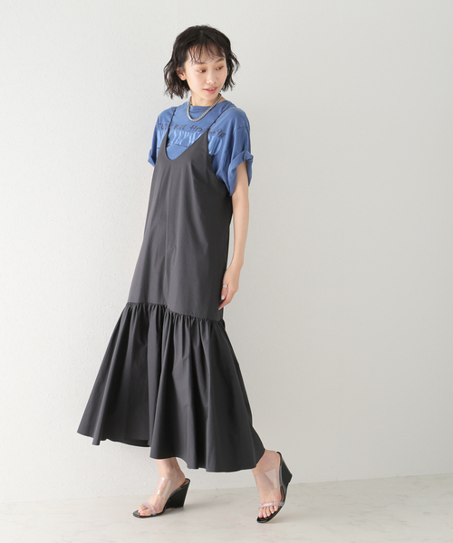 plage ワンピース 【R'IAM】ペプラム キャミワンピース plage ワンピース 【R'IAM】ペプラム キャミワンピース