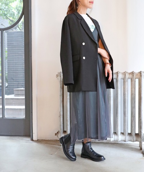 MODE KAORI（モードカオリ） ブーツ 「3E」サイドゴアプラットブーツ