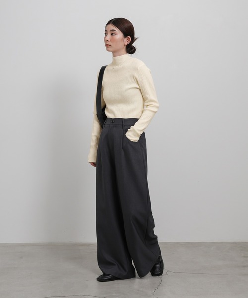 select MOCA（セレクトモカ） tシャツ 「6色展開」ニュアンスリブプチ