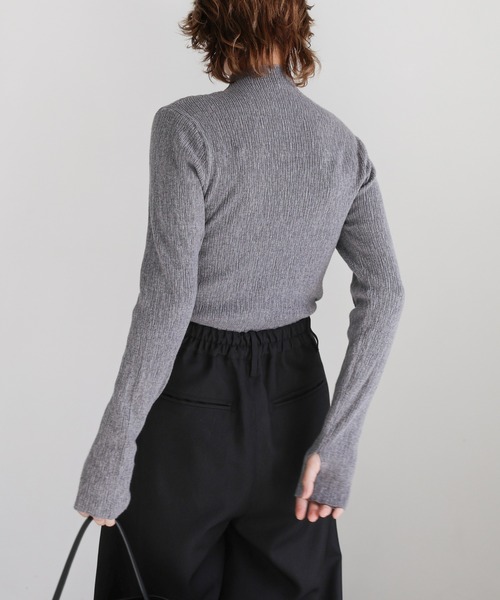 select MOCA（セレクトモカ） tシャツ 「6色展開」ニュアンスリブプチ