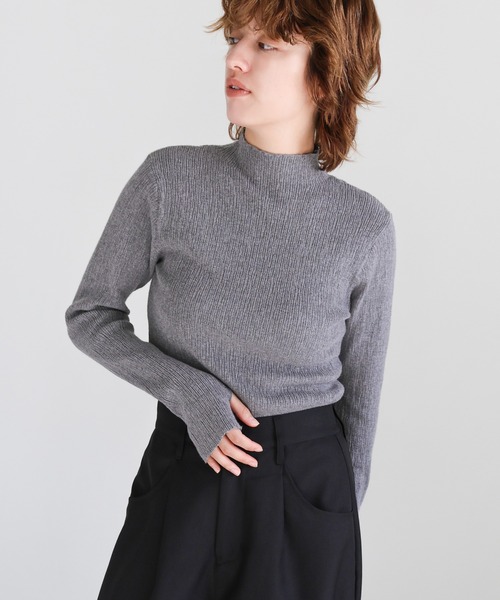 select MOCA（セレクトモカ） tシャツ 「6色展開」ニュアンスリブプチ