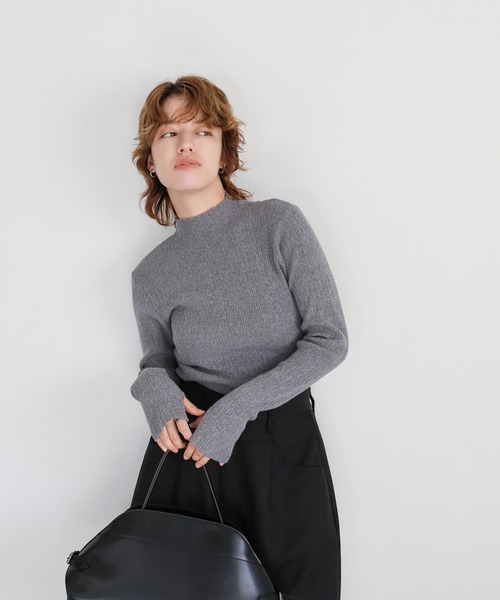 select MOCA（セレクトモカ） tシャツ 「6色展開」ニュアンスリブプチ