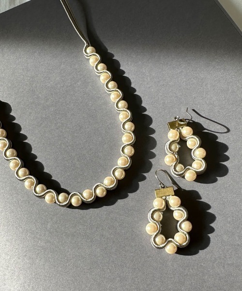 ピアス 「STELLA CIFFON/ステラシフォン」 樹脂パール ラウンドピアス  