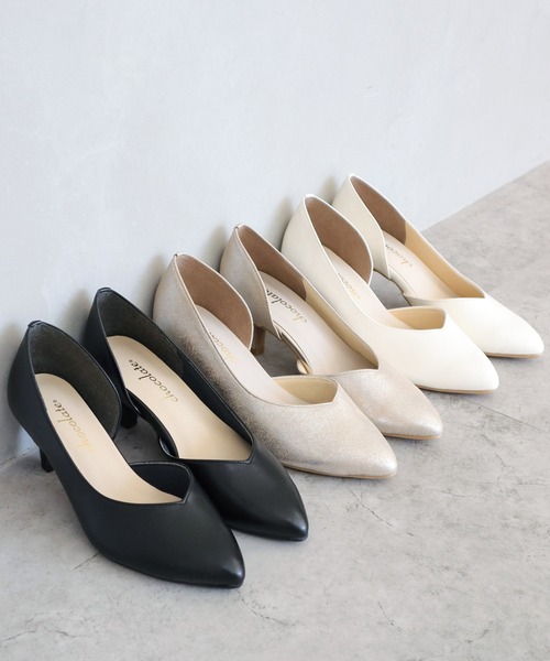 パンプス サイドオープンパンプス「日本製」 : ZOZOTOWN Yahoo!店