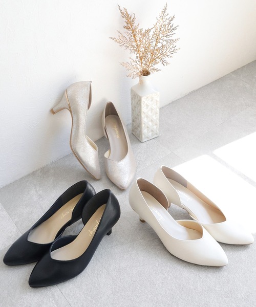 パンプス サイドオープンパンプス「日本製」 : ZOZOTOWN Yahoo!店