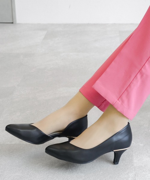 パンプス サイドオープンパンプス「日本製」 : ZOZOTOWN Yahoo!店