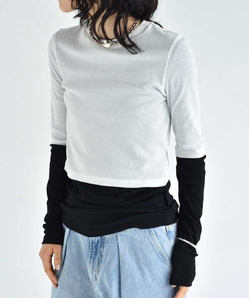 tシャツ layered tee レディース