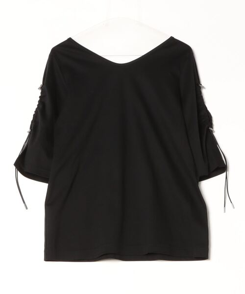 tシャツ UJOH(ウジョー)　drowcord sleeveTシャツ レディース UJOH tシャツ UJOH(ウジョー) drowcord sleeveTシャツ
