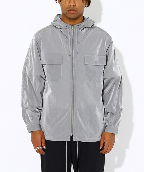 ーate（エイト） コート ジャケット 「-ate」ナイロン シャンブレー