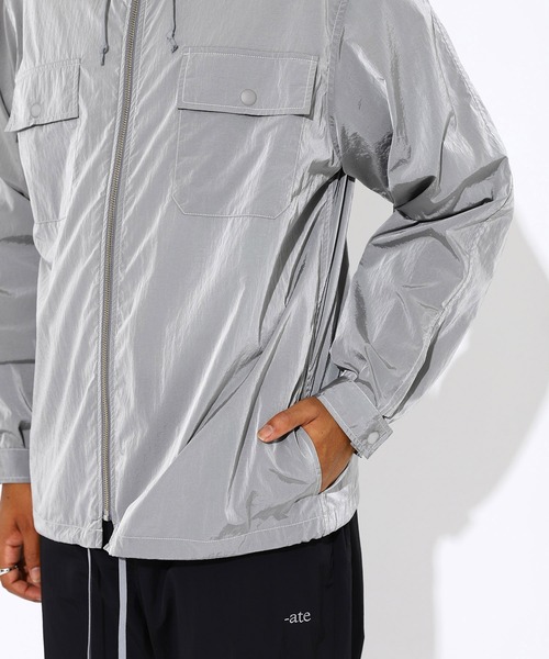 ーate（エイト） コート ジャケット 「-ate」ナイロン シャンブレー