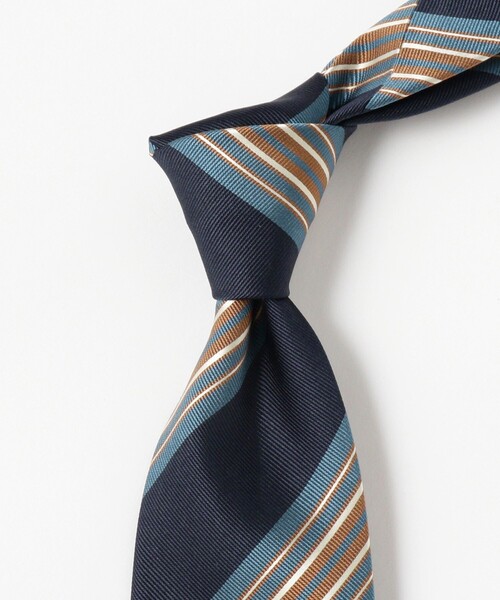 ネクタイ Holliday ＆ Brown / シルク ストライプ ネクタイ