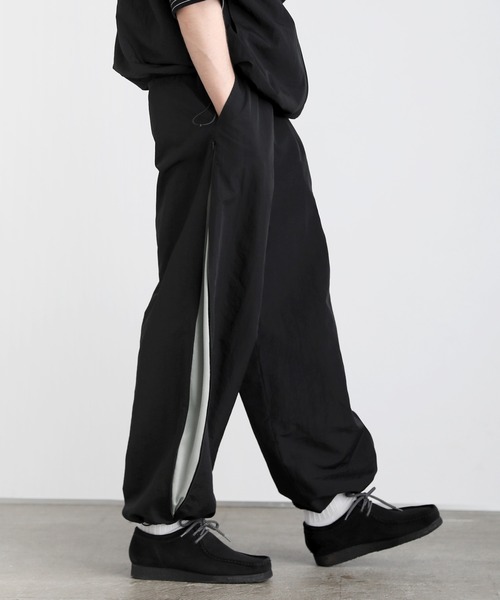 GOOD ENOUGH ナイロン ベンチレーションパンツ L ブラック GDEH EPIC（ファッション） パンツ ワッシャーナイロンベンチ