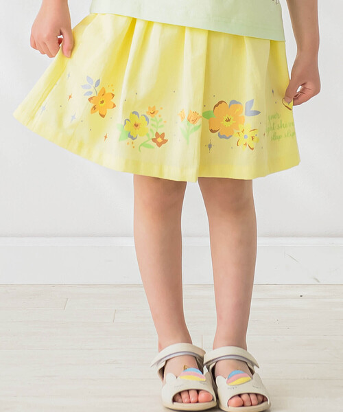 スカート キラキラモチーフプリントスカパン(90~140cm) キッズ  