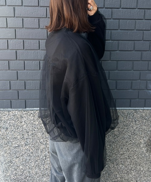 HEILIS ブルゾン アウター ダンボールジップチュールブルゾン
