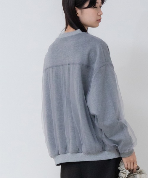 チュールレイヤードブルゾン チュールレイヤードブルゾン | natural couture(ナチュラル