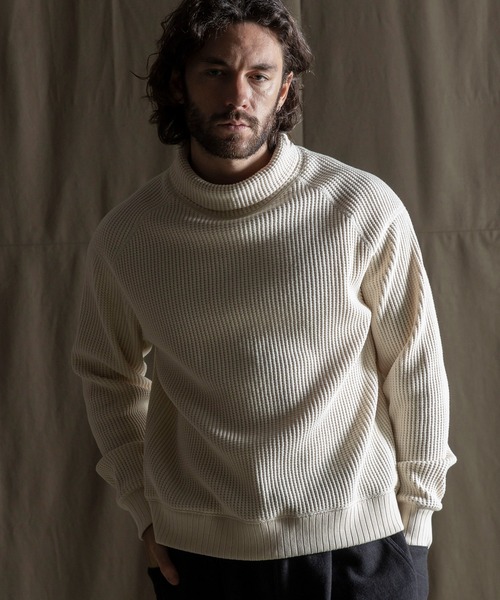 Jackman セーター ニット Waffle Highneck メンズ レディース