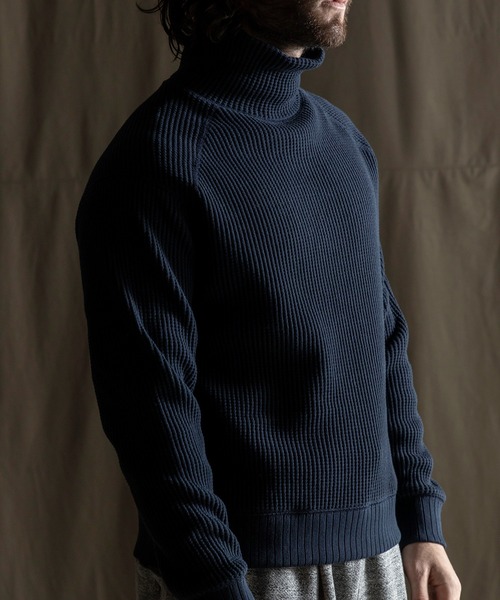 Jackman（ジャックマン） セーター ニット Waffle Highneck メンズ