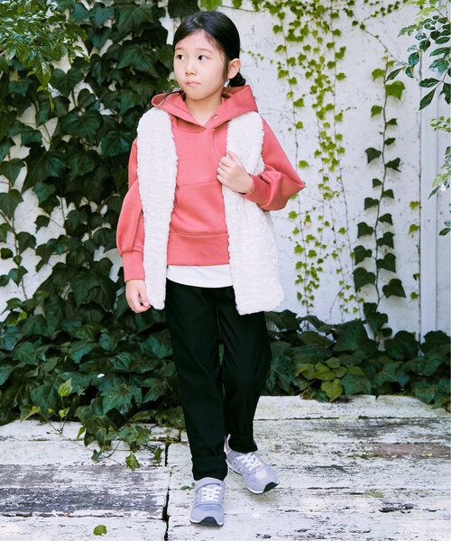 かっちゃん　ベスト ikka ベスト フェイクファーベスト（110~160cm） キッズ 子供服