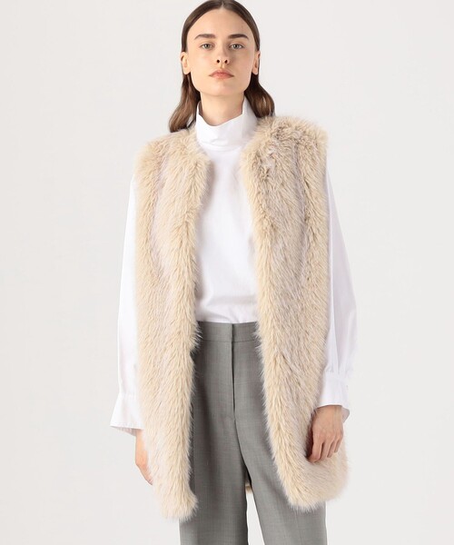 ベスト ジレ HERNO フェイクファージレ レディース HERNO ベスト ジレ フェイクファージレ レディース : ZOZOTOWN