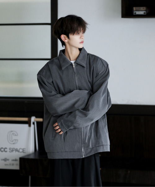 『専用』　　⭐️レオナール　ジャケット　モノトーン⭐️ NEOS（KOKUYO） ブルゾン アウター 「neos」ルーズシルエット ボックス