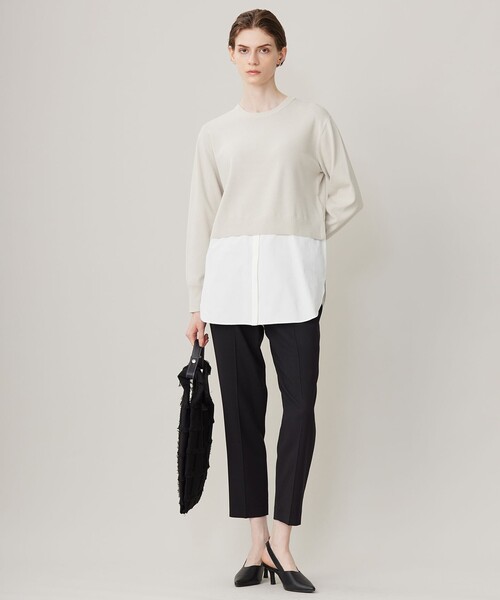 【WEB＆一部店舗限定カラーあり】クロスコンビ ニットプルオーバー ICB｜【WEB&一部店舗限定カラーあり】クロスコンビ ニットプル