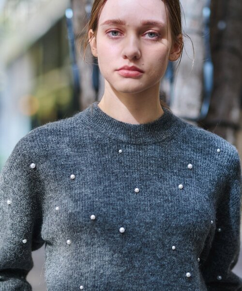 DRESSTERIOR（ドレステリア） ニット セーター ランダムフェイクパール