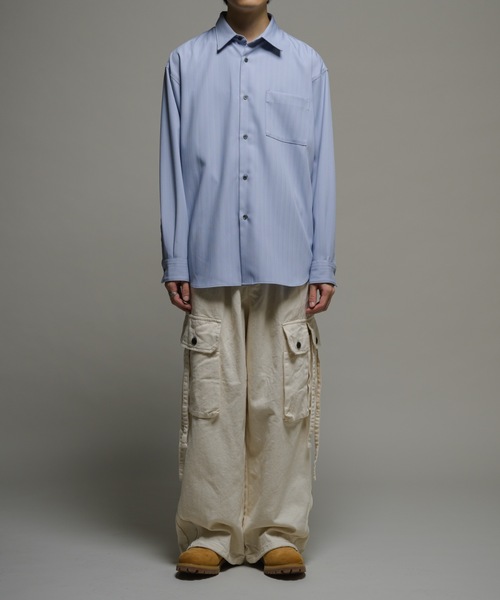 Casper John フェードジャガードパラシュートデニム　フリンジ CASPER JOHN（キャスパージョン）の「Fade jacquard parachute