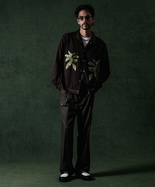 CRIMIE（クライミー） シャツ EMBROIDERY LONG SLEEVE SHIRT / パール