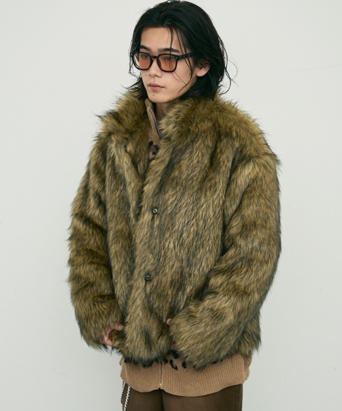 Shoowtime（ショウタイム） ブルゾン アウター Volume eco fur zip up