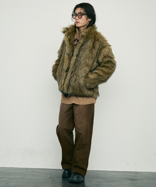 Shoowtime（ショウタイム） ブルゾン アウター Volume eco fur zip up