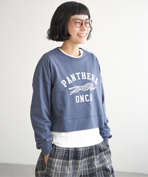 tシャツ ジャガーフロッキープリントショートプルオーバー レディース LBC tシャツ ジャガーフロッキープリントショートプルオーバー