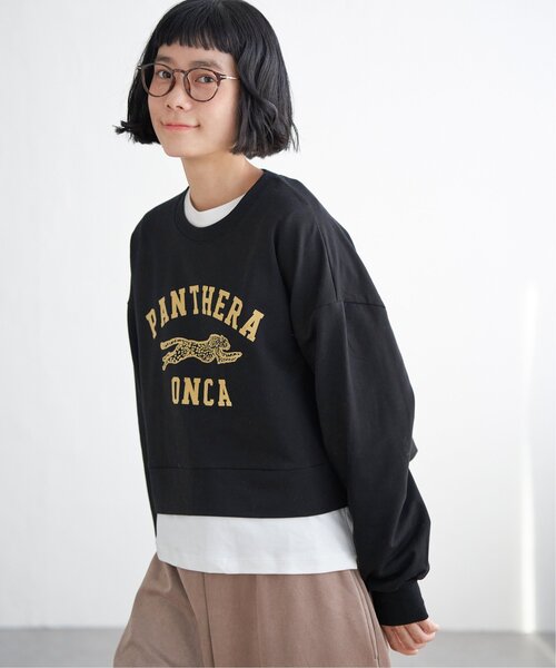 tシャツ ジャガーフロッキープリントショートプルオーバー レディース