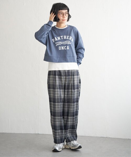 tシャツ ジャガーフロッキープリントショートプルオーバー レディース LBC tシャツ ジャガーフロッキープリントショートプルオーバー