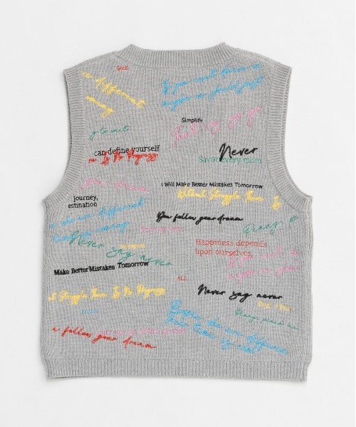 MAISON SPECIAL ベスト ジレ Embroidery Vest/エンブロイダリー