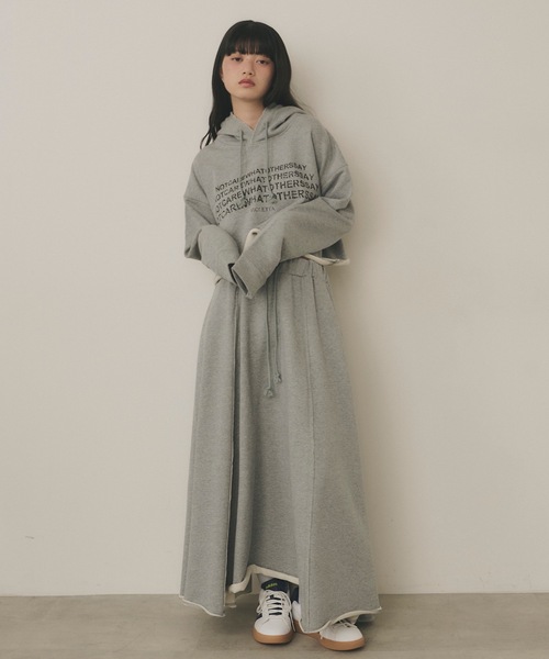 VIOLETTA（ヴィオレッタ） スカート スウェットロングフレアスカート