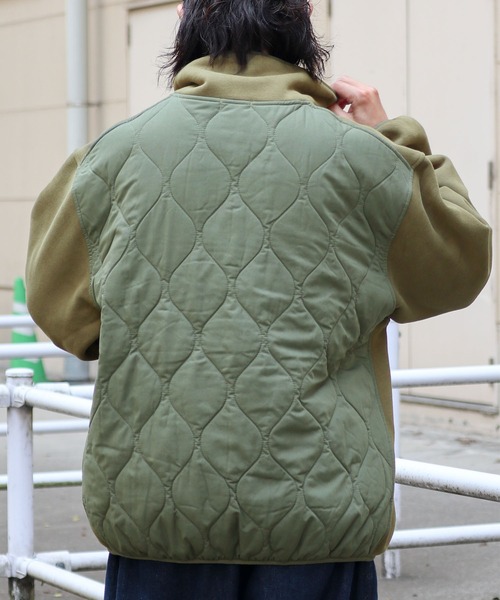 「Java」 スウェットカットソー MEDIUM カーキ メンズ