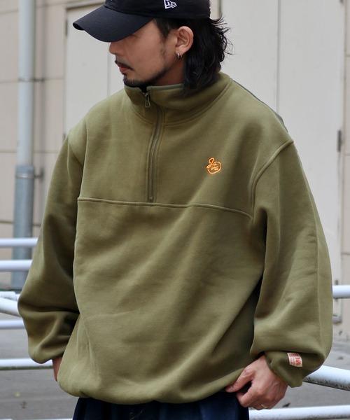 「Java」 スウェットカットソー MEDIUM カーキ メンズ
