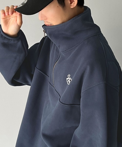 「Java」 スウェットカットソー MEDIUM カーキ メンズ