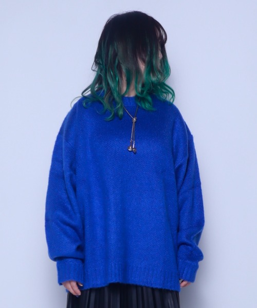 Bling Leads セーター ニット Z)「BLINGLEADS」722805 モヘアタッチBIG 