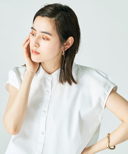 「NOLLEY'S」 ノースリーブトップス 38 ホワイト レディース NOLLEY'S 「NOLLEY'S」 ノースリーブブラウス 38 ホワイト