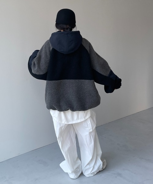 「wee9s」 ブルゾン FREE ベージュ レディース_画像7