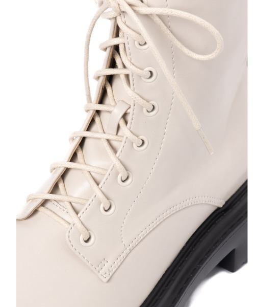 「R&E」 ショートブーツ S アイボリー レディース_画像6