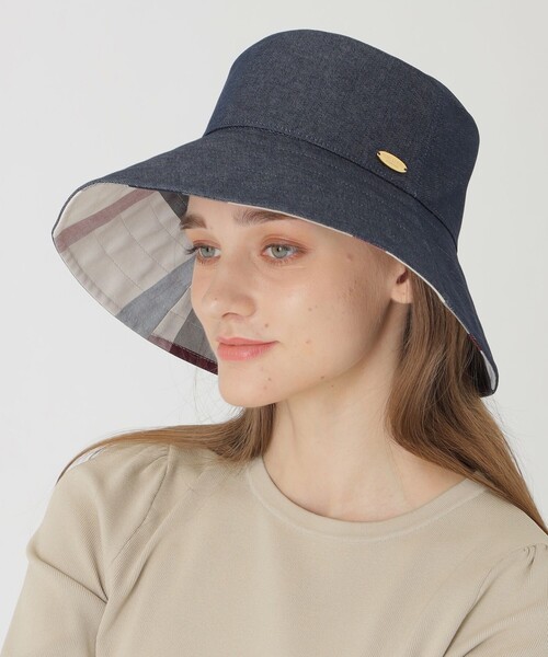 【新品】BLUE LABEL CRESTBRIDGE バケットハット BC54 BLUE LABEL CRESTBRIDGE 帽子 ハット ツバ広バケットハット